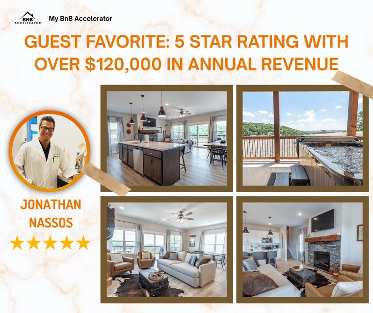 Jonathan N. Guest Favorite with a 5 star rating and over $120,000 in annual revenue