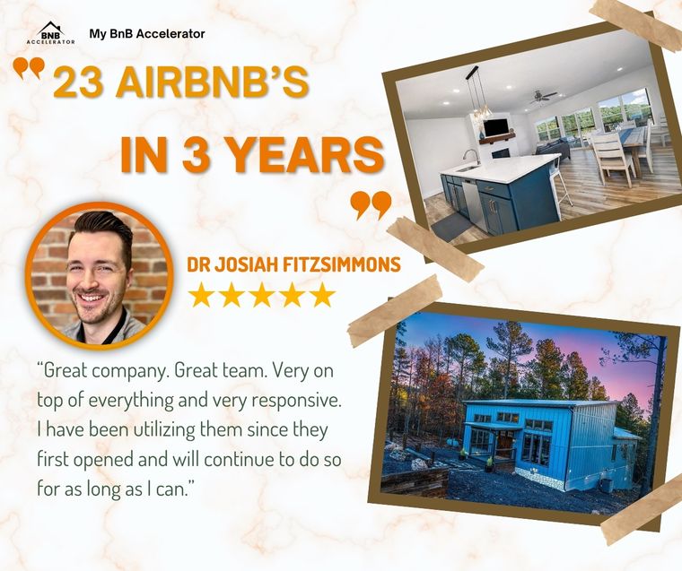 Dr. Josiah F. Twenty-three Airbnbs in three years