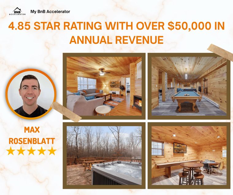 Max R. 4.85 star rating with over $50,000 in annual revenue